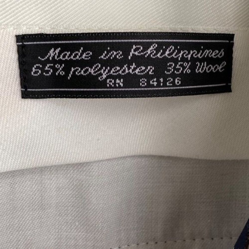 Bert Pulitzer Men's Wool Dress Pants Size 36 X 32 Gray Pleated Cuffed Vintage - Picture 6 of 11